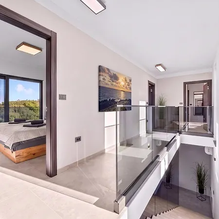 Malena Near Medulin For 8 Persons With 51 M2 Heated Pool, Wellness & Beautiful Sea View Villa